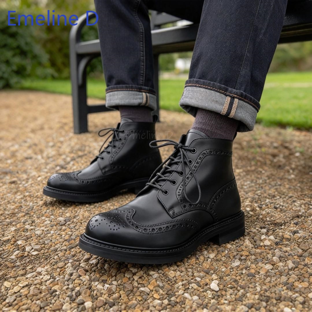 Stivaletti da uomo in pelle ve - Formal Men Daily Wear Footwear recensione e prezzo